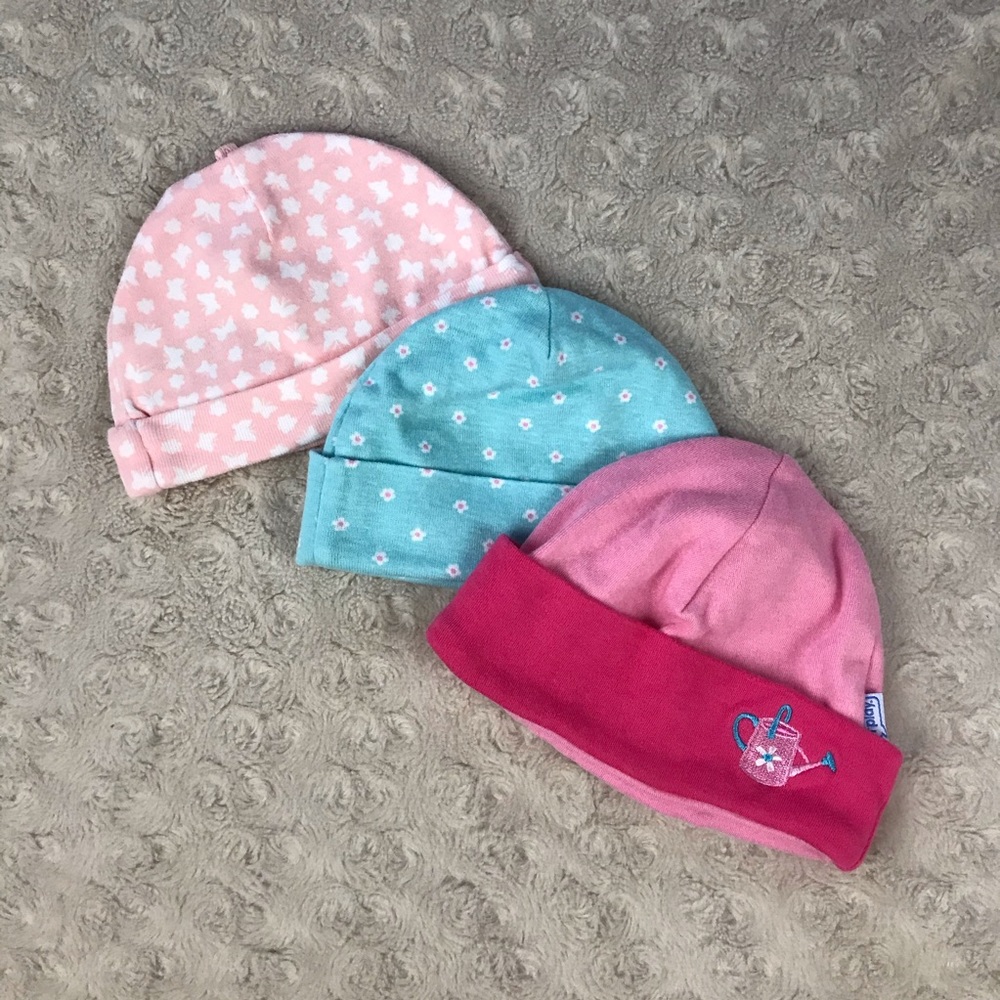 Baby Girl Hat Bundle Carter’s Gerber iPlay Pink